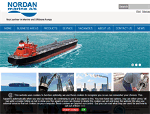 Tablet Screenshot of nordanmarine.com